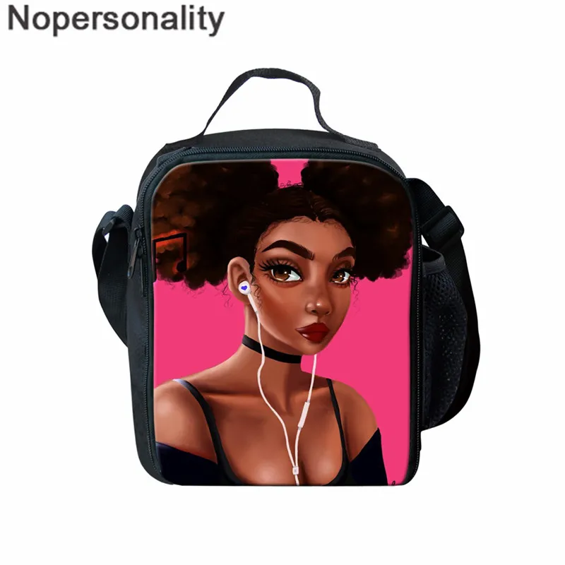 Z5163G Nopersonality 3 шт./компл. сумки для начальной школы черные Волшебные книжные сумки для девочек, африканские афро женские школьные сумки с пеналом на заказ - Цвет: Z5163G