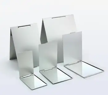 

1pcs Ultra-thin Makeup Mirror Vanity Mirror Cosmetic 5 Sizes Make Up Pocket Rectangle Foldable Compact Makeup Folding Mirrors