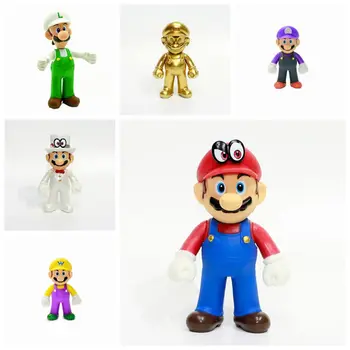 

27 Style Super Mario 12cm Bros Mario Yoshi Luigi PVC Action Figure Collectible Model Toy Children Birthday Gift