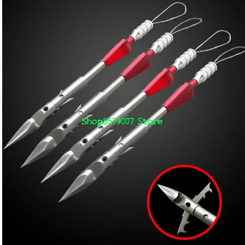 Professional Hunting Fishing Darts For Adult Powerful Heavy 440c Steel Dart Head Slingshot Rifle Deepwater Arrows | Спорт и