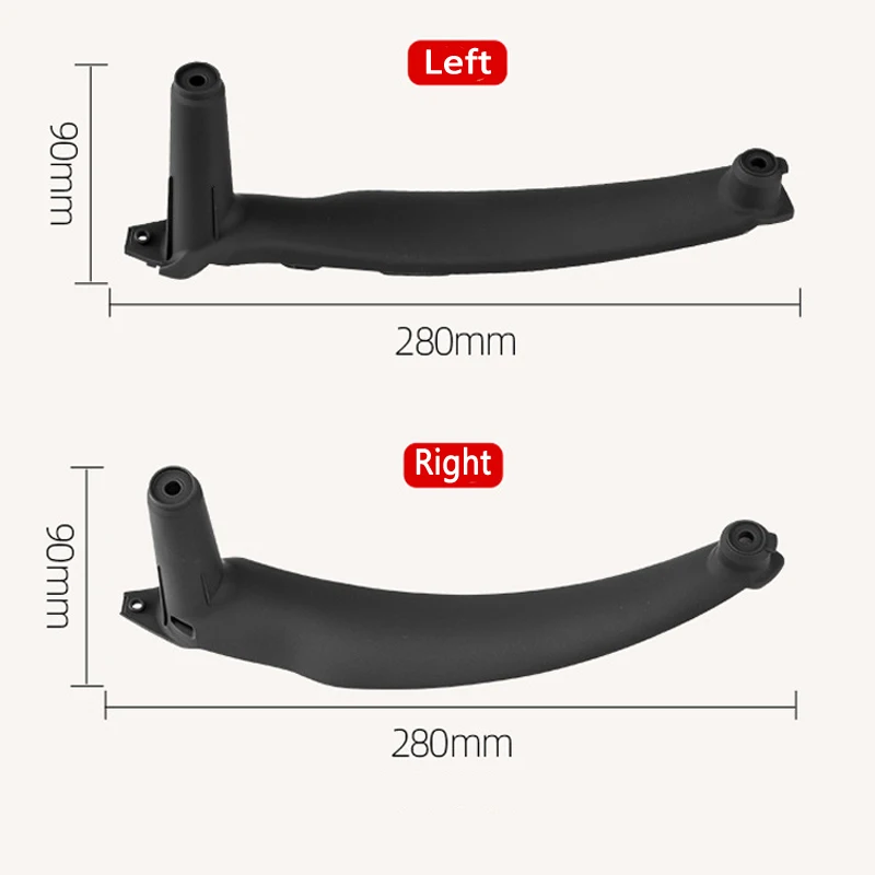 Tefanball Car Right Left Inner Door Panel Handle Pull Trim Cover For BMW E70 X5 E71 E72 X6 SAV 2007-2013 Auto Accessories