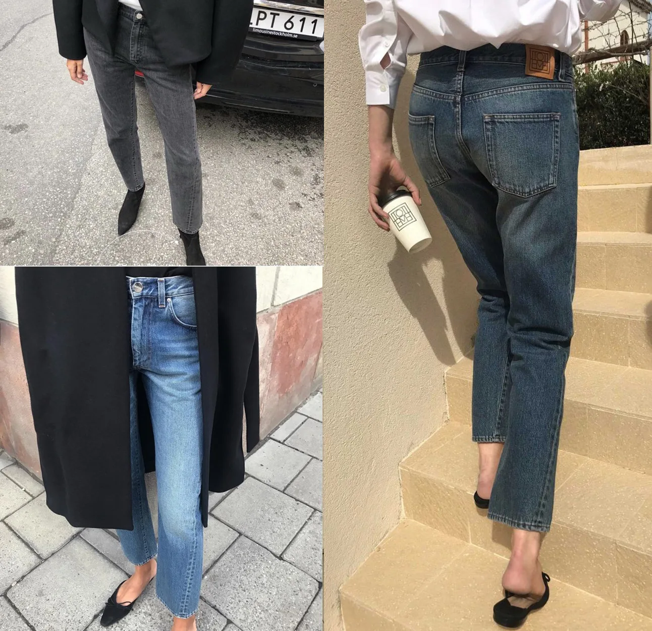 

2020 Spring Autumn Women Loose Twist Cropped Straight Jeans Ankle-length Pants