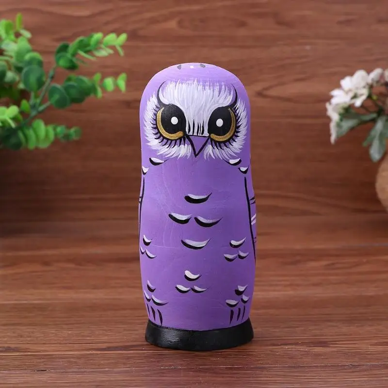 5 шт. деревянная Русская Матрешка, Matryoshka, набор игрушек, украшение дома, украшение для детей, для семьи, необходимые забавные игрушки для интеллекта