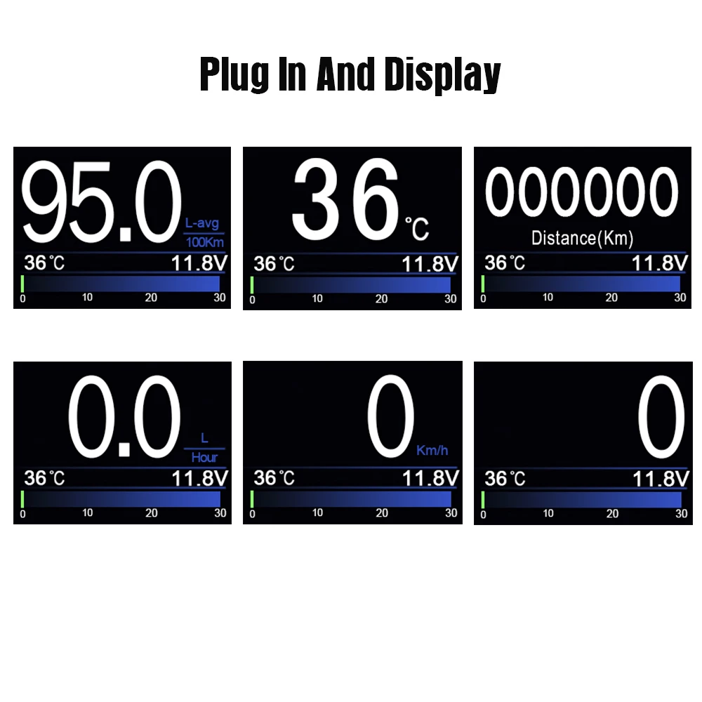 NEXPEAK A203 OBD2 On-board Computer Car Digital Computer Trip Display Speed Fuel Consumption Temperature Gauge OBD2 Scanner buy car inspection equipment