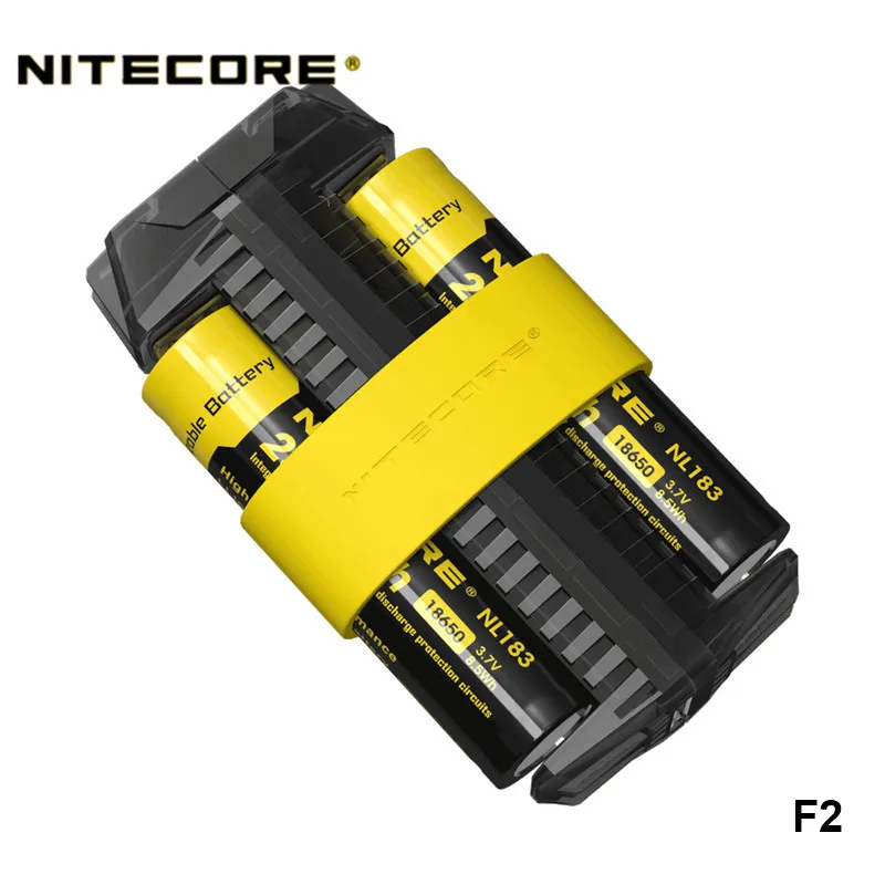 Nitecore F1 F2 гибкий внешний блок питания 26650 18650 16340 14500 различные батареи совместимые