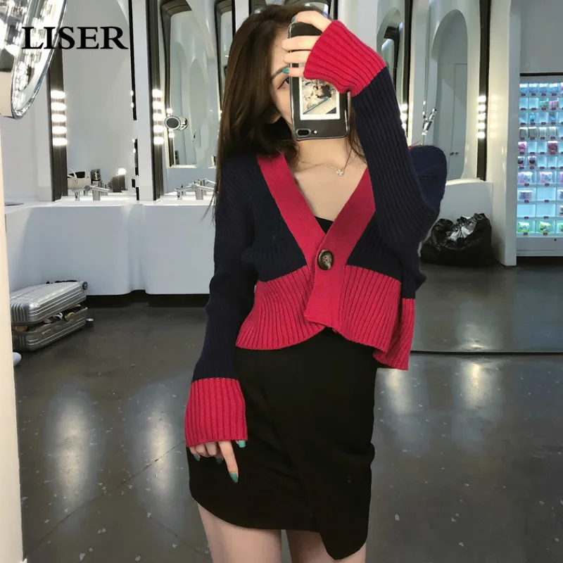 

Sweater Women V-neck Knitted Cardigan 2019 New Autumn Winter Clothes Women Vintage Sweater Tops Women