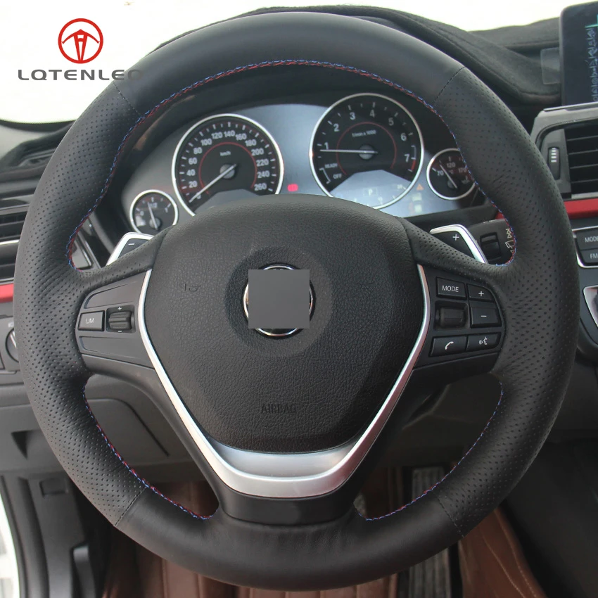 LQTENLEO искусственная кожа черного цвета для BMW 3 серии F30 F31 F34 318i 320i 320d 328i 330i 330e 330d