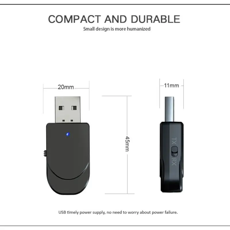 USB Bluetooth ключ адаптер 5,0 для ПК Компьютерная Колонка Беспроводная мышь Bluetooth музыкальный аудио приемник передатчик aptx