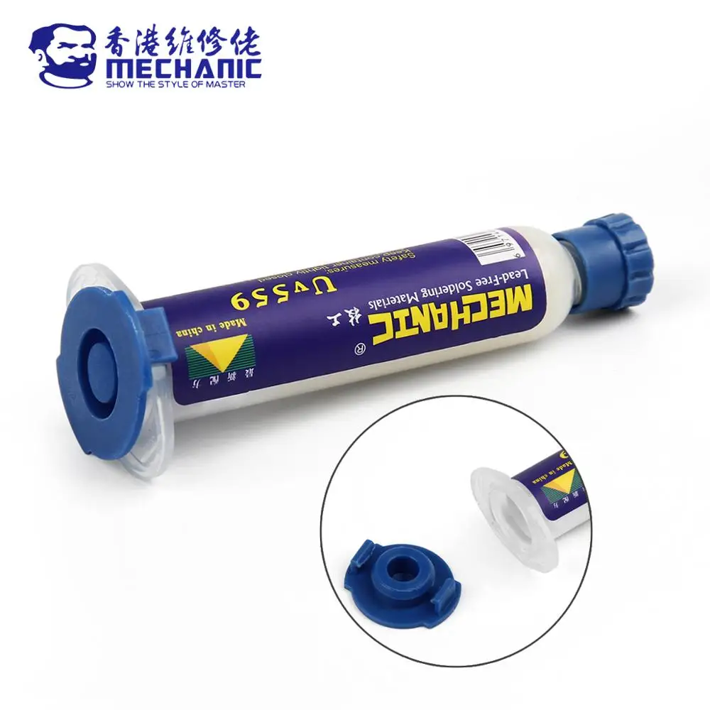 Паяльная паста MECHANIC 10 куб. См/100 г мягкая канифольная Бессвинцовая PCB BGA SMD SMT