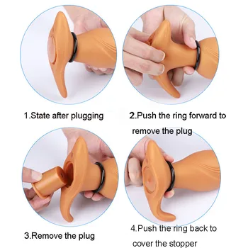 Huge Inflated Anal Dildo Adult Sex Toys For Women Men Masturbators Vaginal/Anal Stuffed Long Big Butt Plug Multifunction Dildos 5