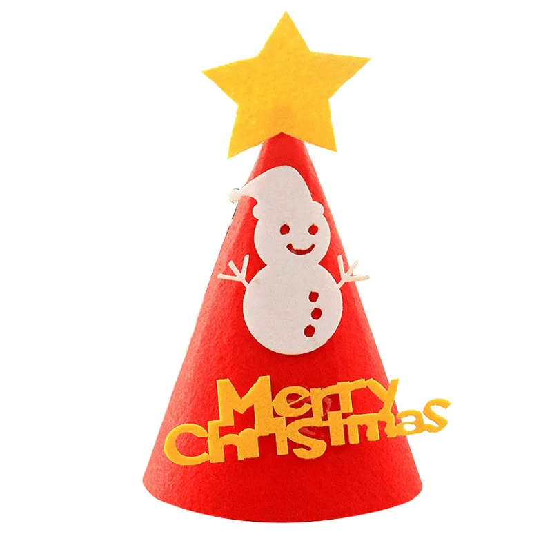 1PCS Happy Birthday Party Merry Christmas Christmas Topper DIY Cute Handmade Cap Shower Baby Decoration Boy Girl Gifts Supplie