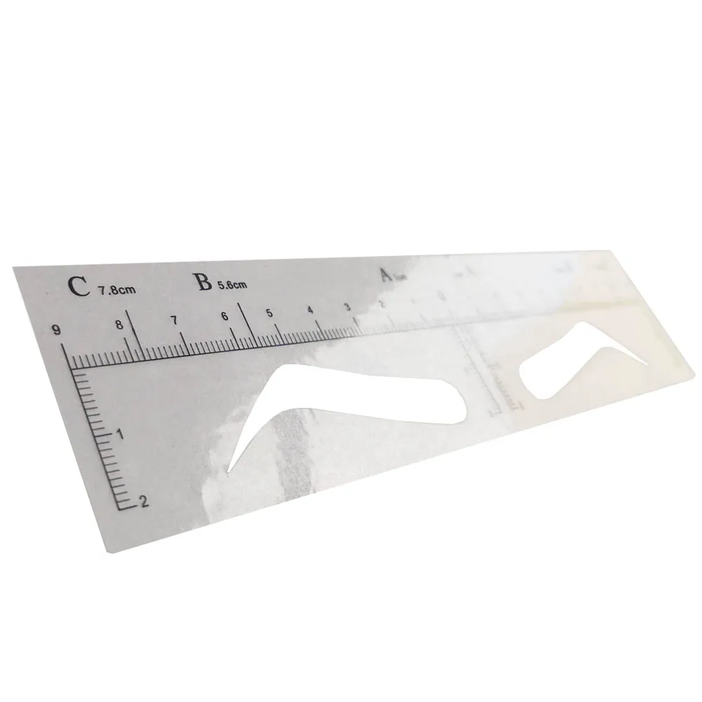 Microblading Eyebrow Stencils Stickers Permanent Makeup Supplies Disposable Eyebrow Mold Template Drawing Guide 50 pieces eyebrow stencil tool makeup tools eye makeup tools