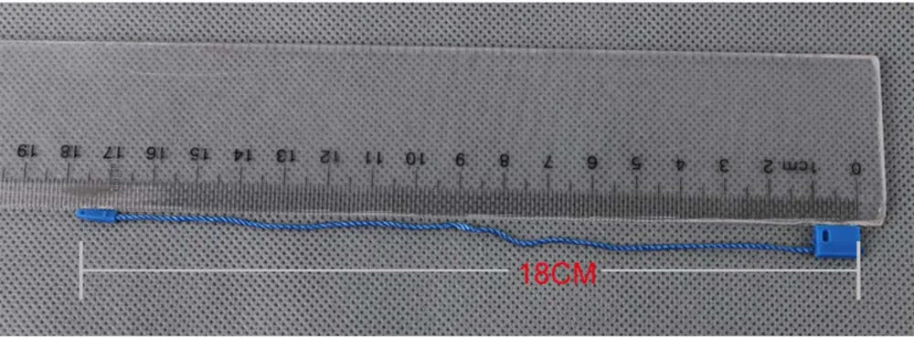 Description Picture 2 of item190Pcs Clothing Tag Rope Plastic Square Head Polyester Cords Multicolor Hanging Tablets Labels For Garment Bag Accessories