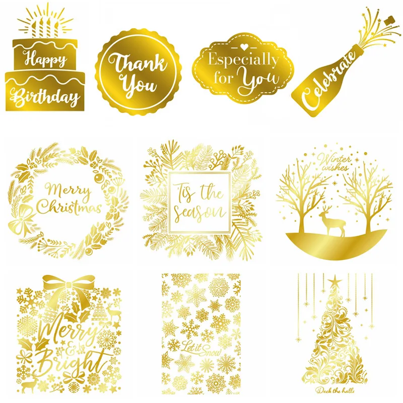 Buon Albero Di Natale Fiocco Di Neve Auguri Parole A Caldo Del Metallo Foglio Di Piastra Per Fai Da Te Scrapbooking Letterpress Goffratura Carte Di Ca