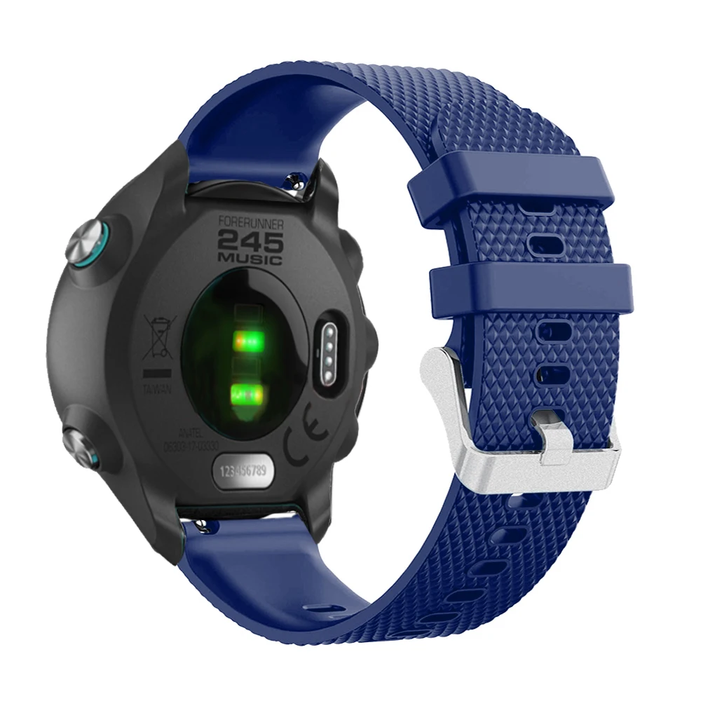 20 мм спортивный силиконовый ремешок для часов для Garmin Forerunner 245 245M 645 Vivoactive 3 умный браслет часы полоса красочный браслет