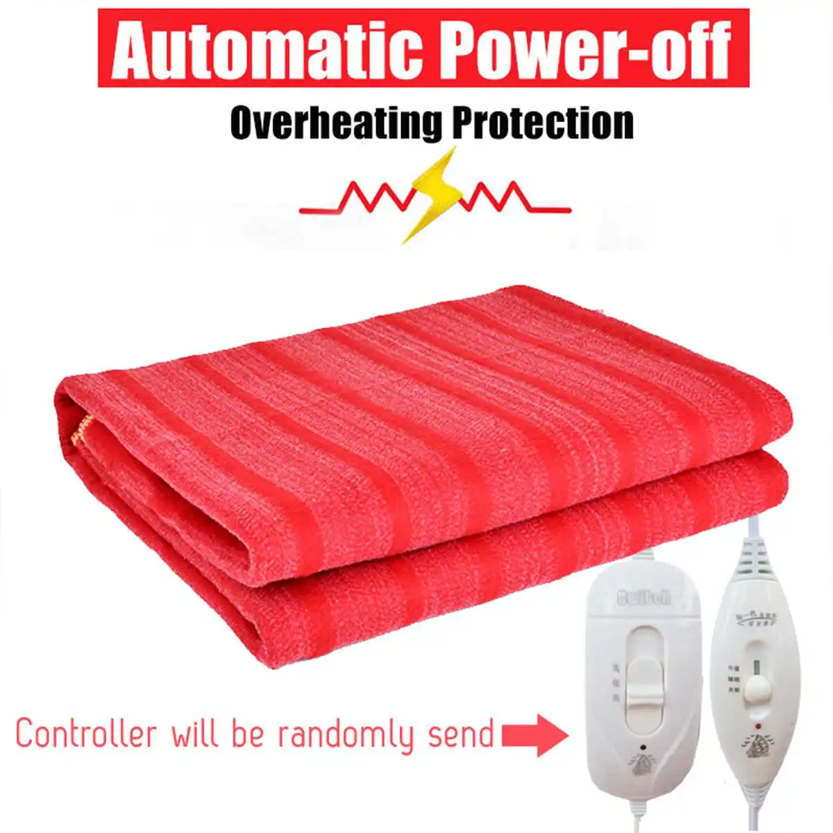 150x70cm 110V/220V Electric Blanket Heater Single Body Warmer Heated Blanket Thermostat Electric Heating Blanket for Winter