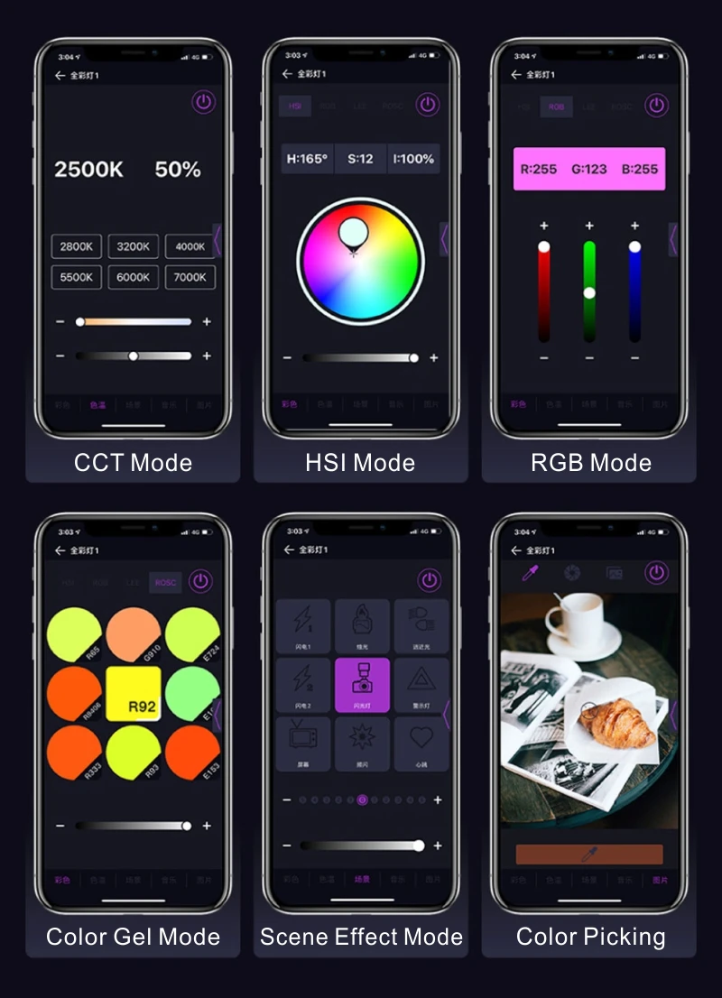 MODES Falcon Eyes 24W F7 Fold Pocket RGB LED Light Android & iOS APP Controle Adsorbeerbaar voor Video  Youtube  Vlog Fotografie Vullamp ARRI YI