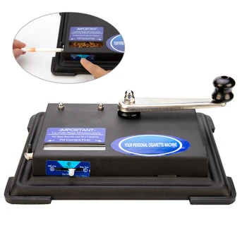

Black Portable Metal Manual Cigarette Rolling Machine Filler For Cigarettes Tobacco Roller Smoking Accessories Gadgets For Men