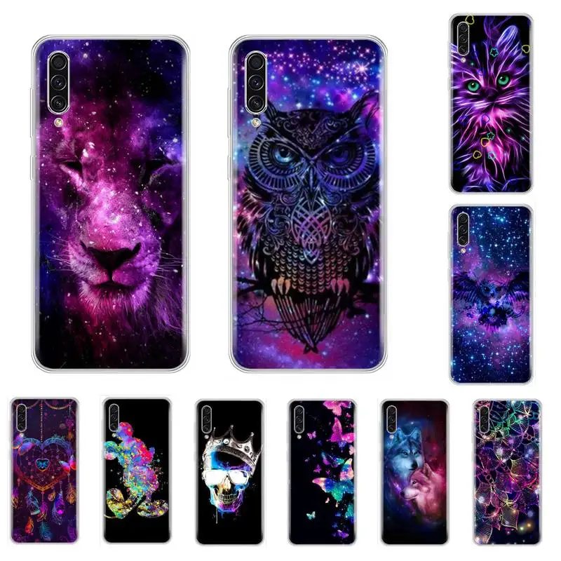 

Color fluorescence Printing Phone Case cover Shell For samsung galaxy A3 A5 A7 A10 A20 E A30 S A40 A50 A70 A71 A80 2017 2018