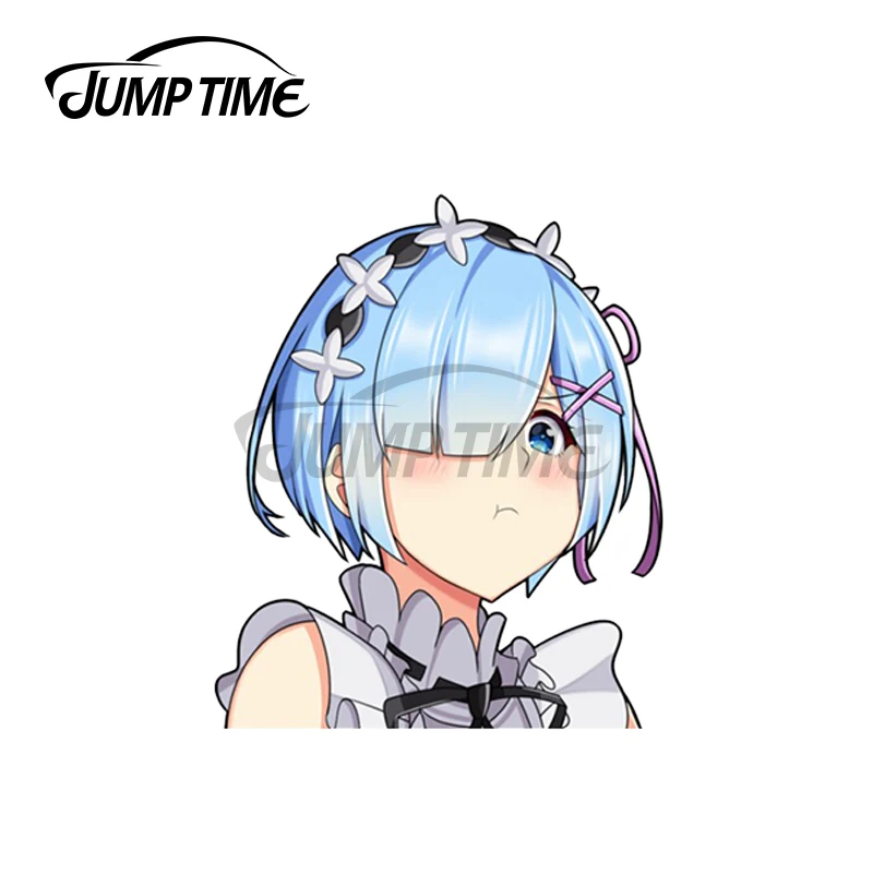 Прыгать время 13x8 2 см для Rem Pouting Re zero багажник автомобильные наклейки