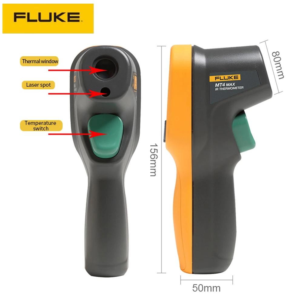 NEW Fluke 62 MAX Handheld Laser Infrared Thermometer Gun USA Seller 