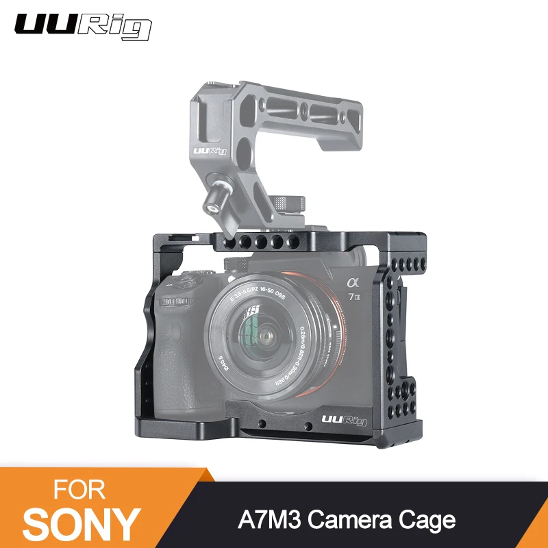 UURig C A73 металлическая клетка для камеры Sony A7III A7R3 A7M3 крепление холодного башмака