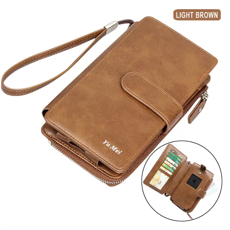 Baellerryメンズ財布ロングスタイル高品質カードホルダー男性財布ジッパー大容量ブランドpuレザー財布男性のための 財布 Aliexpress