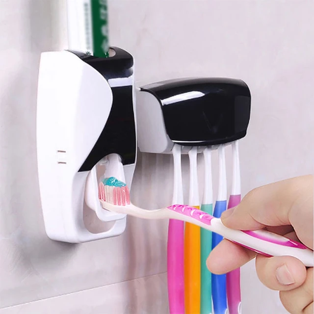 Dispensador de pasta de dientes de plástico para baño, exprimidor de pasta  dental, Soporte rodante, 1 piezas - AliExpress