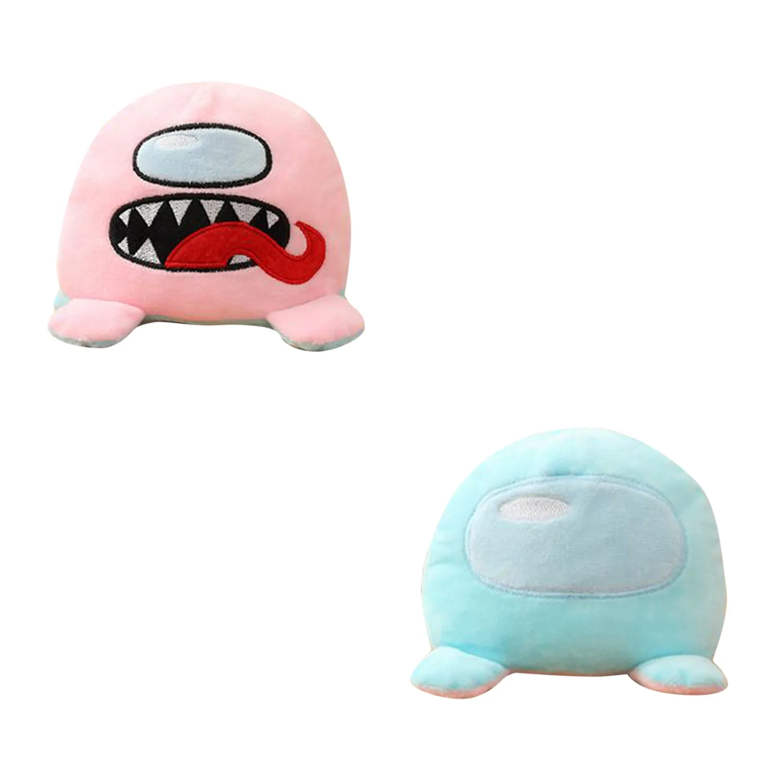 Juguete de peluche de doble cara para niños, muñeco de Animal Kawaii de decoración del hogar, tamaño bonito, regalo de Navidad