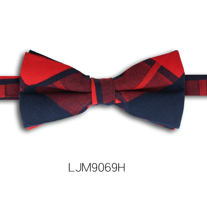 LJM9069H Новая мода мужские галстуки для Свадьба Двойная Ткань ретро костюм Бабочка клуб банкет годовщина бабочка галстук с подарочной коробкой - Цвет: LJM9069H