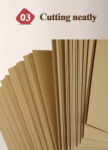 A4 Brown kraft paper Cardstock Paperboard Handmade DIY Package Watercolor  Painting Origami crafts 20 50 sheets