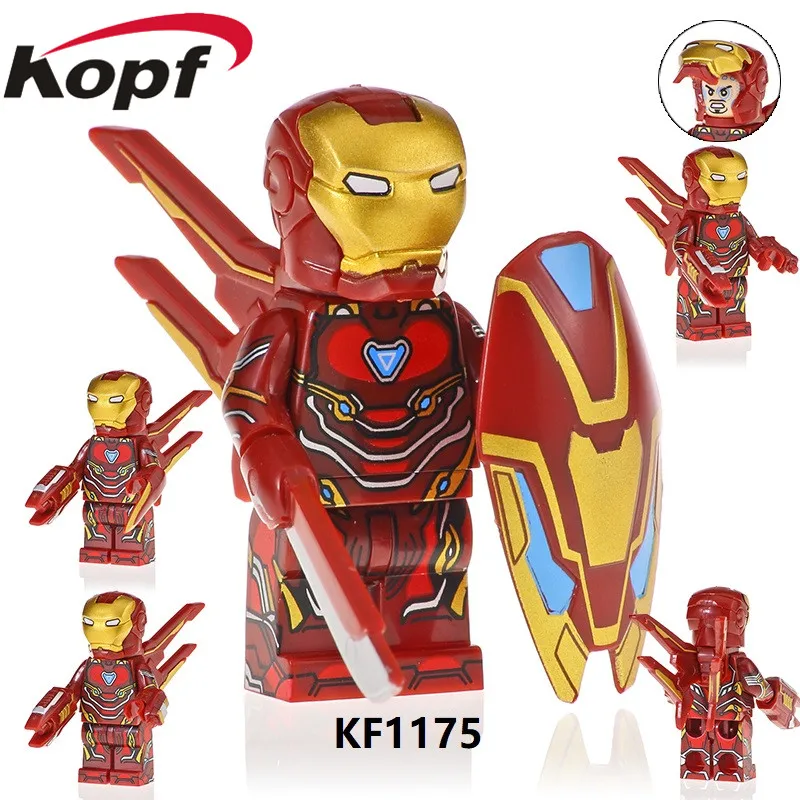 KF1175 20 штук супер герои коллекция Железный человек Searies цифры M39 M85 M50 модель Spider-Ham, строительные блоки для детей подарок игрушки