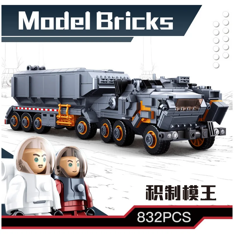 Military Tank Cargo Van Transport Truck Building Blocks High-Tech City Wandering Earth Carrier Car Bricks Toy Gifts For Children | Игрушки и