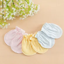 Товары для матери и ребенка; детские перчатки; хлопковые защитные перчатки для малышей; перчатки для предотвращения царапин на лице для новорожденных; хлопковые перчатки