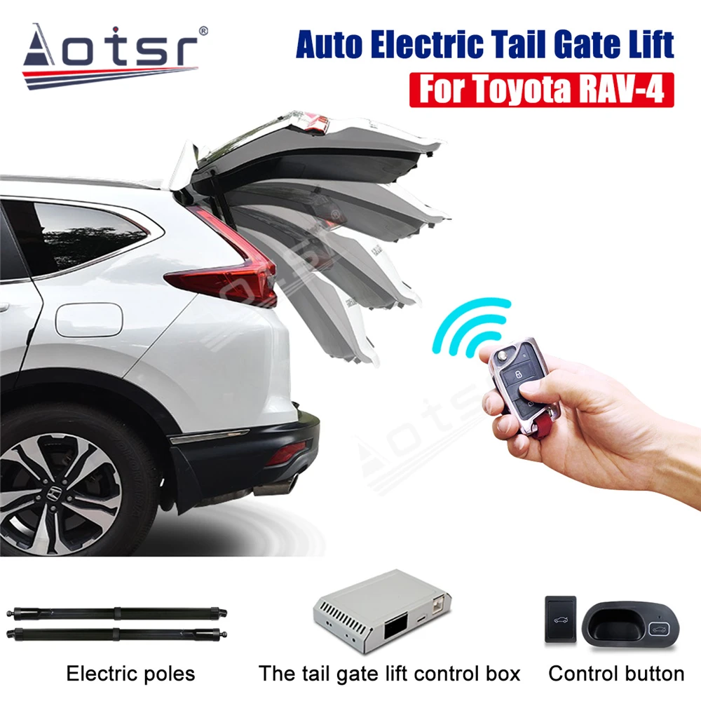 

Auto Electric Tail Gate Lift For Toyota RAV4 2013-2018 One Foot Activated Feature With Remote Control Drive Seat Button Control