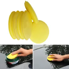 6 шт. губка для чистки автомобиля, полировки воском, губка-аппликатор, прокладки 10 см, желтая губка для мытья, средство для мытья автомобиля