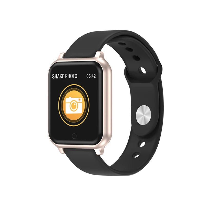 Умные часы Jelly Comb T70, водонепроницаемые спортивные Смарт-часы для iPhone, Android, монитор сердечного ритма, Смарт-часы для женщин, мужчин, детей - Цвет: black gold