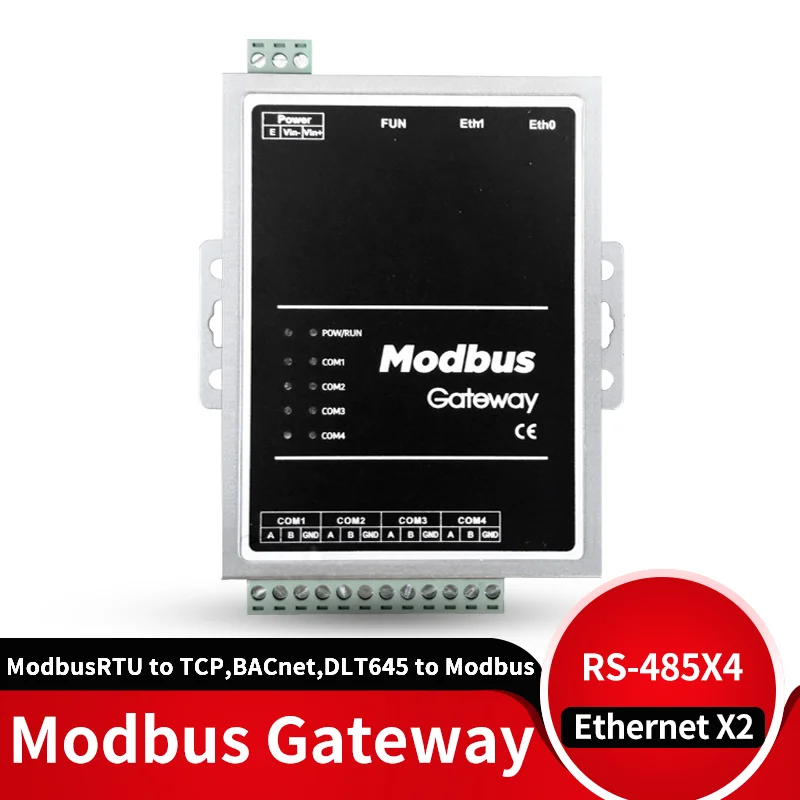 Шлюз Modbus RTU, Modbus TCP, BACnet, DLT645 to Modbus