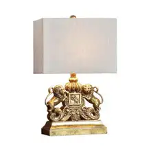 Американский стиль Лев настольная Европейская лампа Декоративная Гостиная отель роскошный настольная лампа E27 держатель Настольная лампа