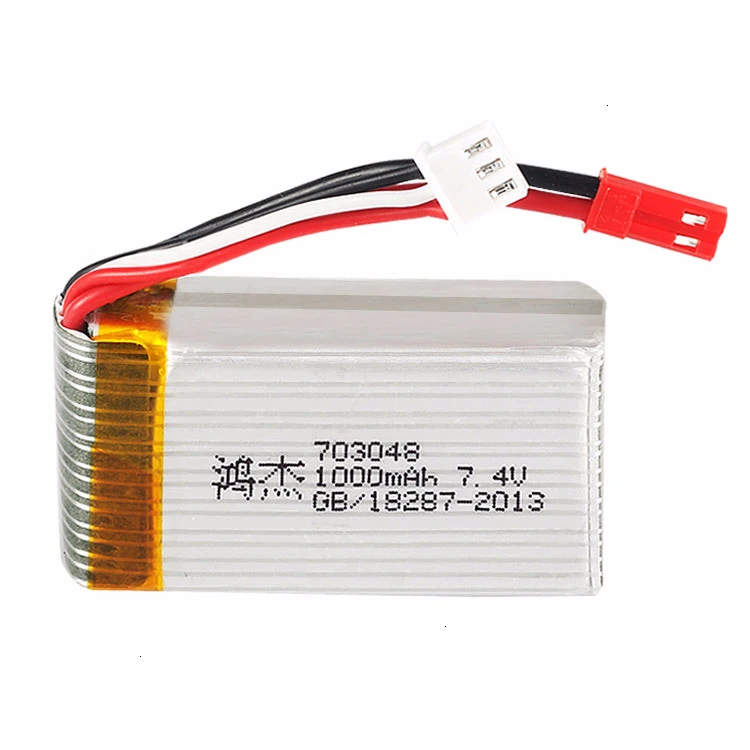 7,4 v 1000mah литий-полимерный Батарея для MJXRC X600 U829A U829X X600 F46 X601H JXD391 FT007 игрушки 2S Lipo Батарея 7,4 V 25c 703048 Батарея