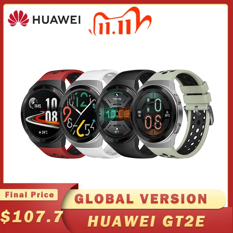 Оригинальные часы HUAWEI GT 2e глобальная версия 5ATM водонепроницаемые Смарт часы GPS 2 недели долгого ожидания спортивные часы|Смарт-часы| | АлиЭкспресс
