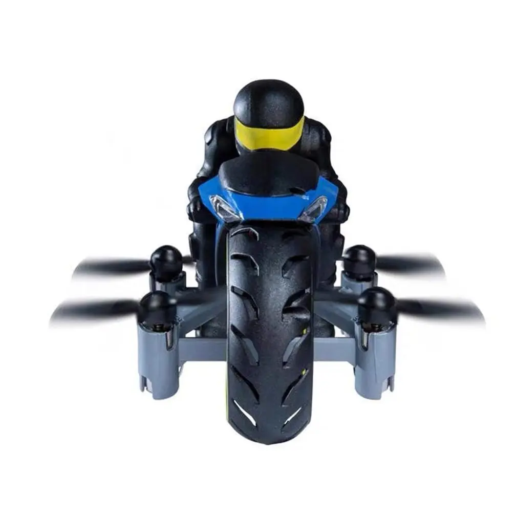 

Rc Motorcycle Toy Remote Control Amphibious Four Axis Uav One Key Roll Light Airplane Model For Kids Birthday Gift