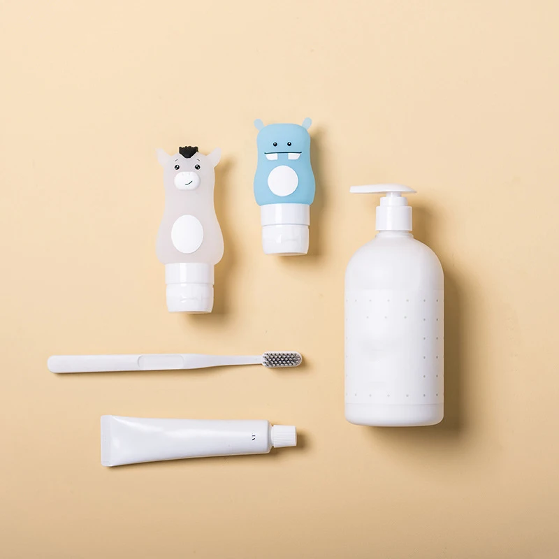 

Portable Travel Cosmetic Bottle Points Bottling Cartoon Modeling Bathroom Accessorie Bottles Shampoo Body Wash Travel Sub-bottle