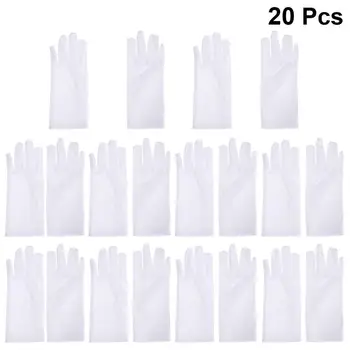 

10 Pairs Elastic Spandex Gloves protective gloves Soft Etiquette Gloves Sunscreen Gloves Jewelry Protective Gloves