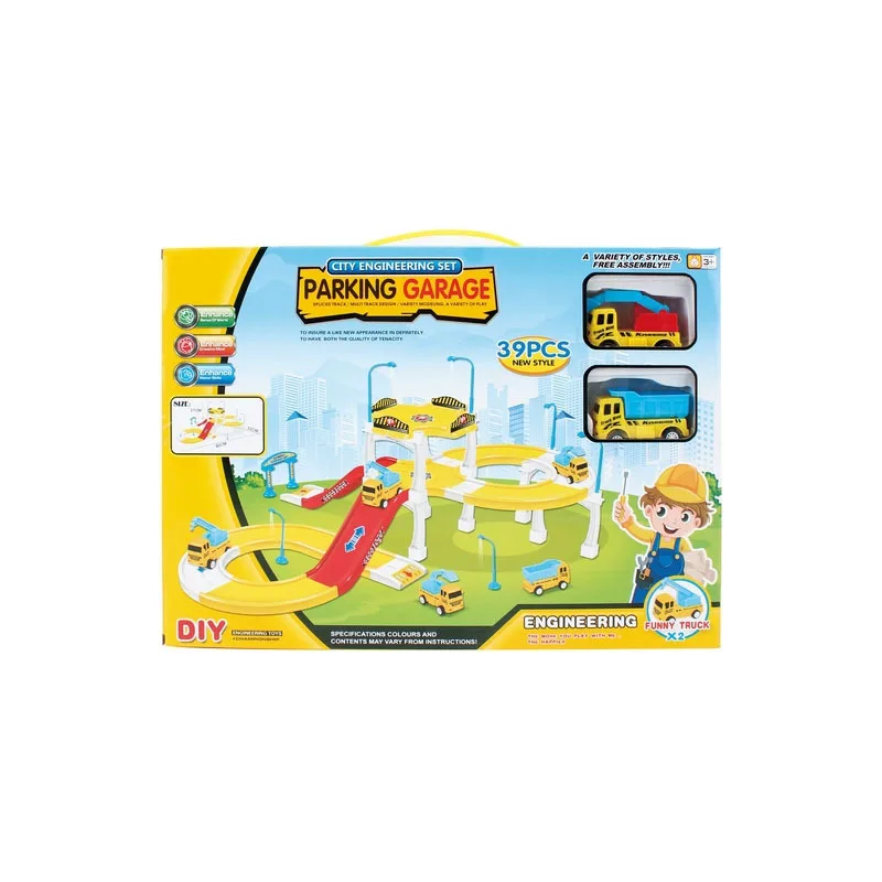 

New Style Educational Self-Loading Parking Lot Toy Set Camera Track Toy Car Assembled Educational Children Kids Birthday Gift