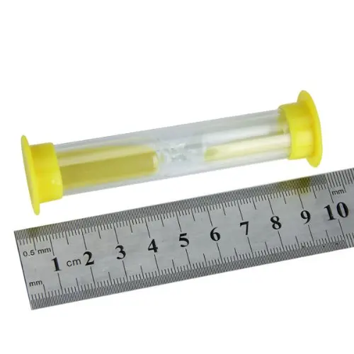 New-Hourglass Hourglass of three minutes- Yellow or Blue