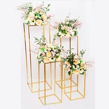 Металлическая Цветочная подставка для вазы, настенный фон, стойка для мероприятий, вечерние дорожки, для свадебного стола, для украшения цветов