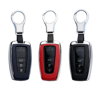 

Leather Car Key Case Protection Case Shell Cover For Toyota Camry Corolla C-HR CHR Prado 2018 Car Styling Key Covers
