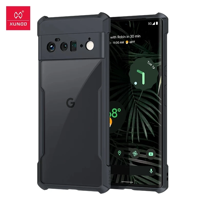 Чехол Xundd для Google Pixel 6 Pro противоударный защитный бампер Прозрачный чехол