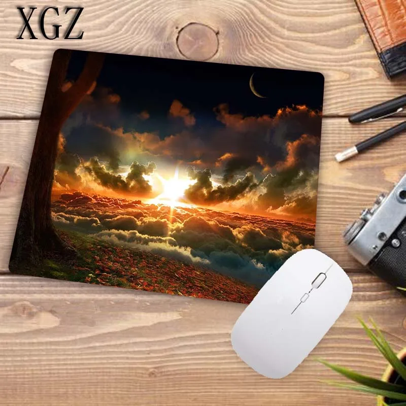  XGZ Beautiful Cloud Sunset Gaming Mouse Pad Locking Edge Large Mouse Mat PC Computer Laptop Keyboar